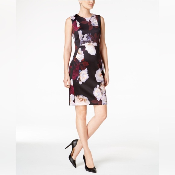 Calvin Klein Sheath Floral Dress size 2 - Picture 1 of 6